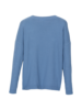 Pullover-Rippe, azurblau