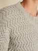 Strickjacke, grau melange