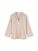 Schlafshirt, cranberry gestreift