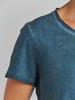 Shirt-Kurzarm-Cold Dyed, blauquarz