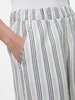 Hose aus Bio-Leinen und Baumwolle, 60 multistreif grün