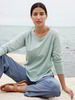 Shirt Langarm Flamme, taubenblau & Hose, denim chambray