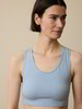 Yoga Bra aus Bio Baumwolle, kornblume