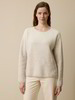 Pullover aus Bio-Baumwolle und Wolle, degradé sand/weiß