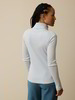Rollkragenshirt aus Bio Baumwolle/Wolle, eisblau