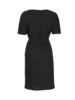 Kleid-Leinenjersey schwarz, Rückansicht