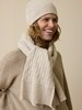 Strickschal aus Bio-Baumwolle und Wolle, sand melange