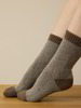 Socken aus Yakwolle, hasel melange