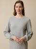 Strickkleid aus Bio-Baumwolle und Wolle, grau melange