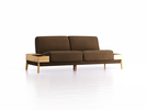 Sofa Alani, B212xT94xH82 cm, Sitzhöhe 44 cm, Eiche, mit Bezug Wollstoff Kaland Torf