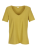 Shirt Kurzarm Struktur Honig Vorderansicht