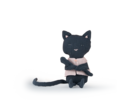 Schnullerhalter Katze Kiki, dunkelgrau