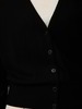 Strickjacke aus Bio-Wolle, schwarz