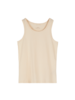 Top undyed aus Bio Baumwolle, natur