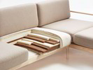 Sofa Linera, Querschnitt Sitzpolster