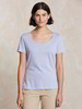 Shirt-Kurzarm-Flamé, lavendel blau