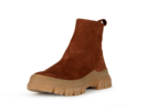 Stiefelette aus Bio Leder, cognac
