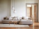 Hinweis: Abbildung Lounge-Sofa Sereno mit Schlaffunktion. Buche, Wollstoff Tano Natur