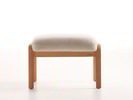 Hocker Ketil, Wollstoff Stavang Sand, Buche