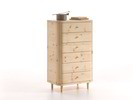 Schrank Tonda, 6 Laden, Zirbe