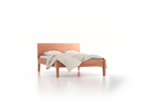 Bett Alpina mit Betthaupt, 140 x 200 cm, Kernbuche
