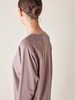 Kleid langarm, 100 % Bio Baumwolle, deep mauve