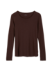 Langarmshirt, chocolate