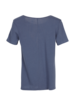 Shirt Kurzarm Graublau Rückansicht