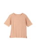 Sweat T-Shirt aus Bio Baumwolle/Hanf, light apricot