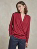 Shirt-Wickeloptik, rote beete