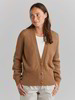 Strickjacke, camel