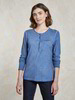 Shirt-Langarm, stahlblau