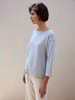 Sweatshirt 3/4 Arm, lichtblau