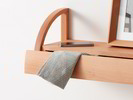 Wandregal Vela in Buche mit Lade