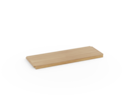 Regal Quintum Fachbrett, Nut unten, V1, Eiche