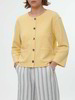 Sweatjacke aus Bio Baumwolle/Hanf, zitronensorbet