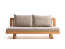 Schlafsofa Antilo inkl. Matratze, inkl. 2 Kissen, Wollstoff Tano Natur, Buche