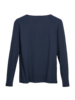 Shirt-Langarm mit Knoten, 39 dunkelblau