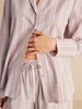 Pyjamahemd, streifen rose