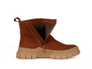 Stiefelette aus Bio Leder, cognac