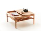 Sofatisch Alwy, Buche