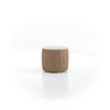 Sofatisch/Hocker Tambor mit Stauraum u. Holzdeckel, H 34,3 cm, Ø 39 cm, Bezug Wollstoff Stavang Haselnuss (65), Esche