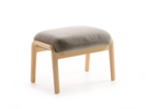 Hocker Ketil, Wollstoff Tano Natur (79), Esche