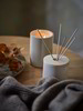 Raumduft Diffuser & Premium Kerze im Keramikgefäß inkl. Zirbenholzdeckel