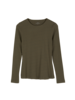 Langarmshirt aus Bio Baumwolle/Wolle, moor