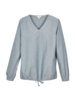 Bluse-3/4 Arm, oxford blau