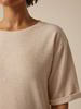 Sweat T-Shirt aus Bio Baumwolle/Hanf, light apricot