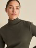 Shirt-Rollkragen Rib, kaktus