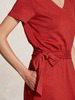 Kleid Kurzarm, terra cotta