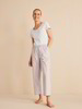 Pyjamahose, 100 % Bio-Baumwolle, stein